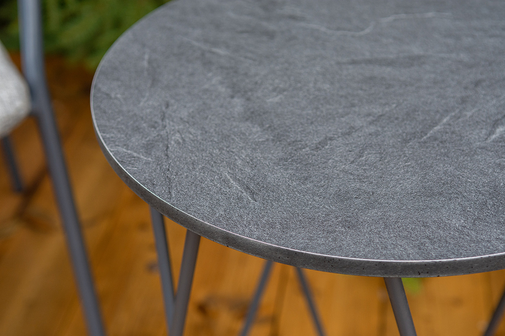 "Марокко" кофейный комплект из алюминия, цвет темно-серый