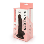 Коричневый реалистичный фаллоимитатор 19,5см на присоске Bior Toys Erowoman-Eroman ER-30064-1