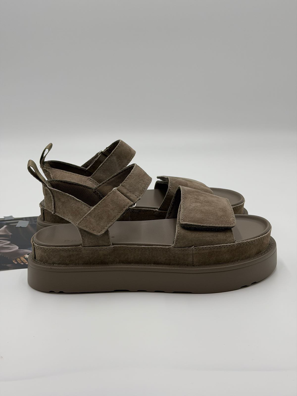 Босоножки женские натуральная кожа арт. PEXL 253-6 цвет "хаки"