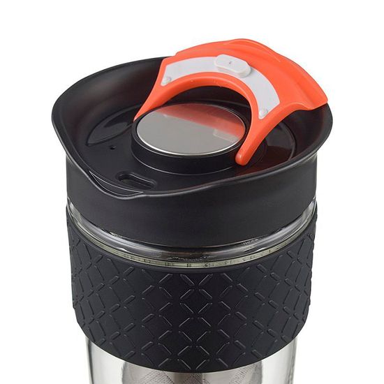 Кружка с ситечком Jaunt, 540 мл, черная