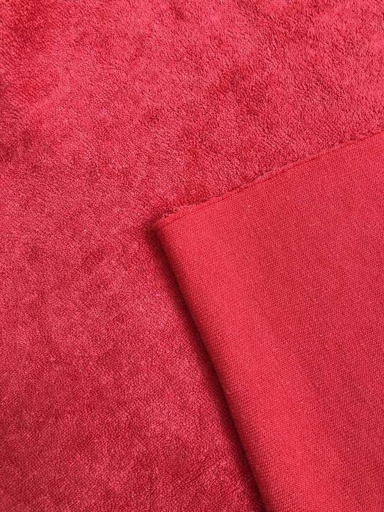 Трикотаж, красный, хлопок махра, хб/пэ VT