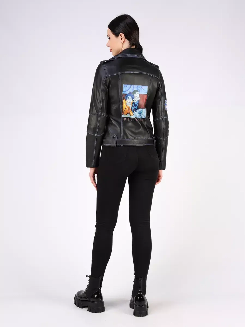 Кожаная куртка демисезонная косуха