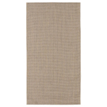 Безворсовый ковер IKEA VODSKOV (ВОДСКОВ), Джут / Сизаль, Светло-серый, 80х150 см