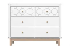 Комод Ellipse Classic 6 ящиков с фрезеровкой Белый