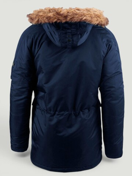 Куртка Аляска Alpha Slim Fit N-3B (т. синяя - r.blue/orange)