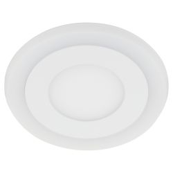 Светильник светодиодный встраиваемый Даунлайт ЭРА LED 3-9 BL LED 9W 220V 4000K круглый c cиней подсветкой | Downlight