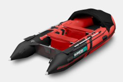Надувная лодка GLADIATOR C370AL красно-черный