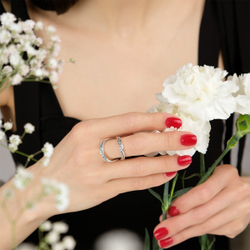 "Окера" кольцо в серебряном покрытии из коллекции "Момент" от Jenavi