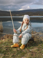 Комбинезон мембранный демисезонный Mjölk Blue Leopard, утеплитель 150гр/м2