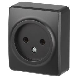 Розетка ЭРА Эксперт 11-2201-05 2P IP20 16A-250В ОУ антрацит