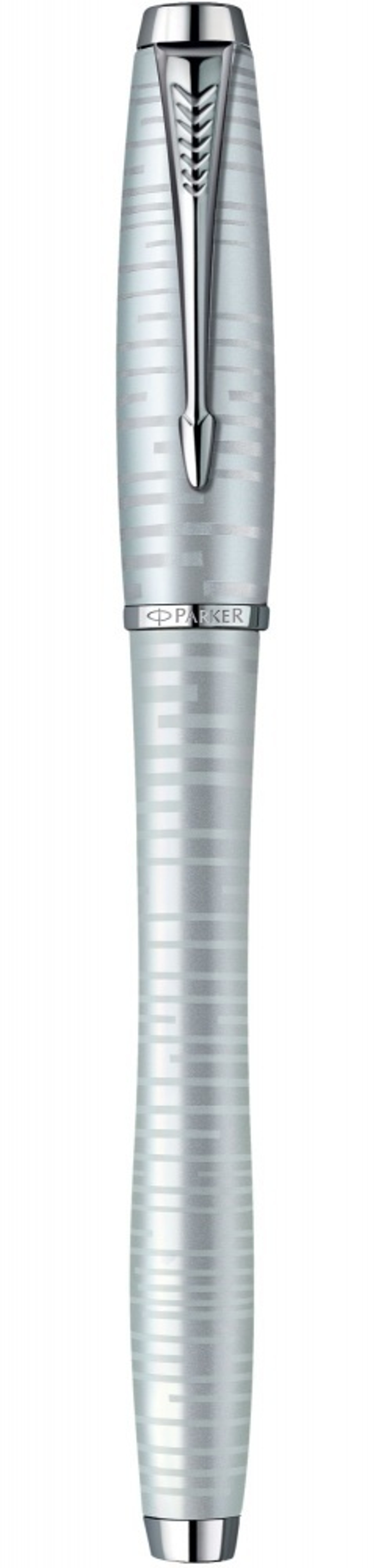 Подарочный набор: Перьевая ручка Parker Urban Premium Silver -Blue и Записная книжка серая тон. блок, цв. срез.