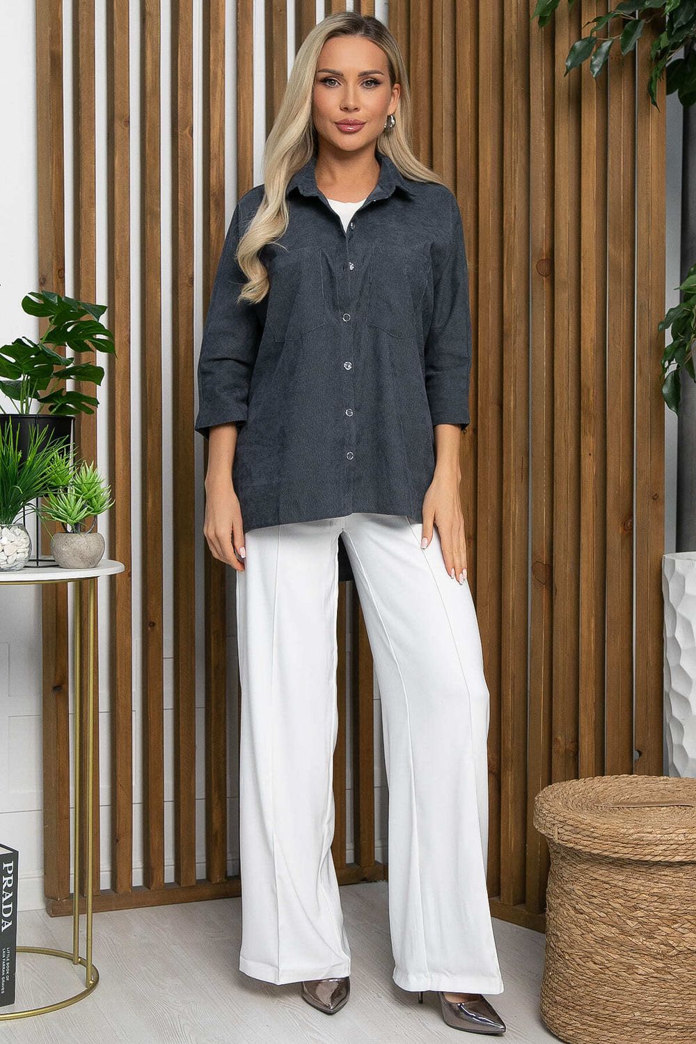 Рубашка Маринара (серая) Б13208-10М LT Collection