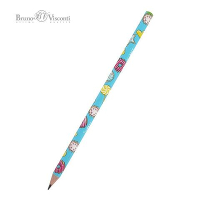 Карандаш ч/г НВ "HappyGraphix. Сладкое настроение. Пончики" (Bruno Visconti)