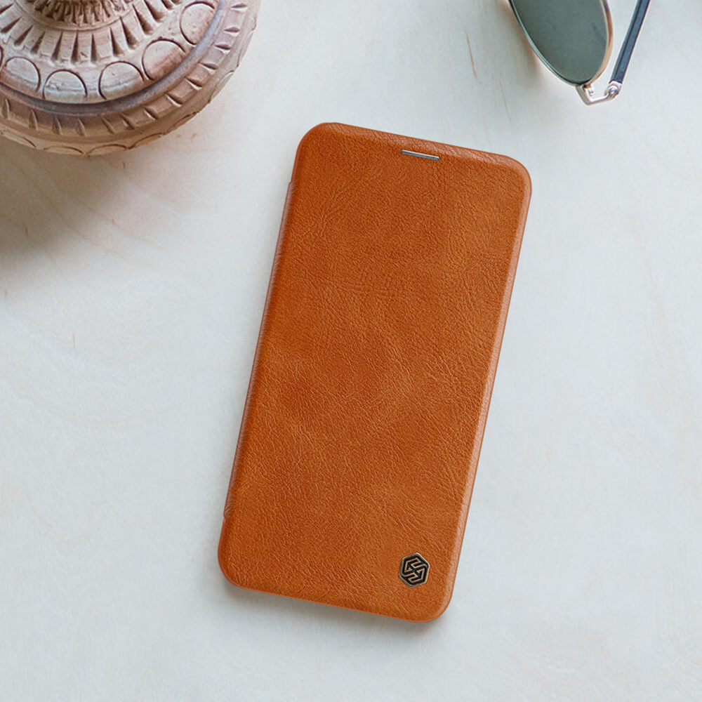 Кожаный чехол-книжка Nillkin Leather Qin для iPhone 12 Mini