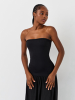 Платье длинное с заниженной талией