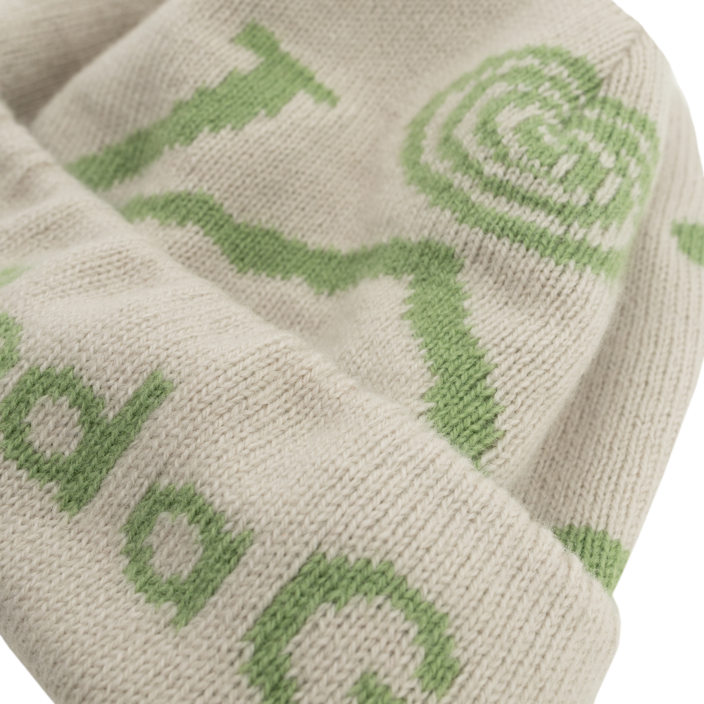 Шапка Called a Garment Pathway Logo Beanie "Milk-Green"