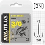 Двойник Nautilus Double Long series Worm 1200BN №3/0 10шт 05-66113249