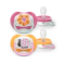 Əmzik\  Ultra air soother, 6-18m, deco girl, 2-pack