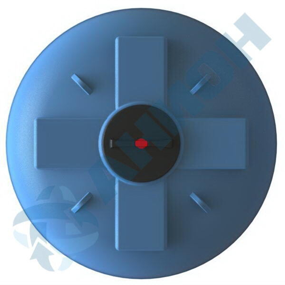 Емкость цилиндрическая вертикальная с дыхательным клапаном Анион 3000 л. вертикальная (1600x1600x1730см;синий) - арт.559394