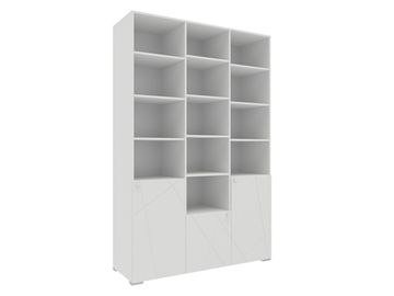 Абрис ПМ-332.25 исп.3 Шкаф комбинированный (с 3 дверьми) (Белый глянец)