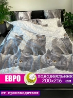 Пододеяльник евро 200х218 см 100% хлопок