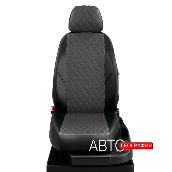 Чехлы на сиденья Citroen C-Crosser (2007-2013) из экокожи "Ромб"