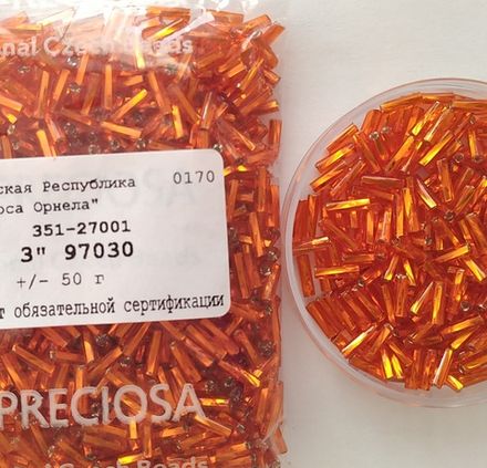 Preciosa стеклярус 97030 витой