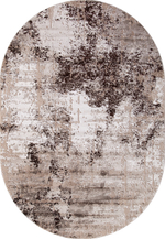 Ковер 04047B - DARK BROWN - Овал - коллекция ARMINA размер 80*150 см