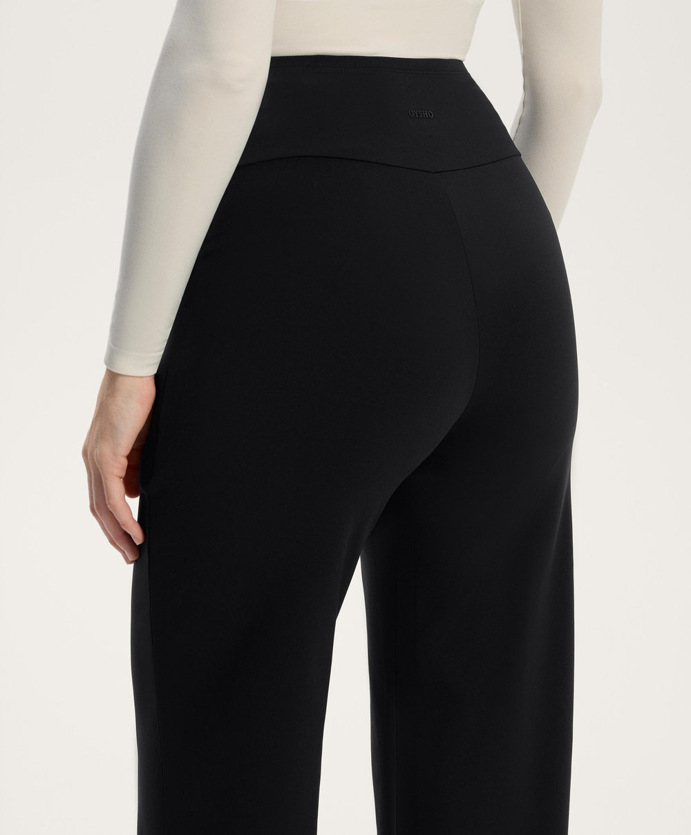 OYSHO Теплые брюки прямого кроя для беременных, черный