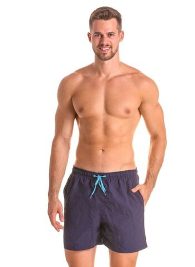 Мужские шорты для плавания и пляжного отдыха (Размер: 4X) (Цвет: темно-синий)