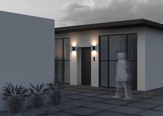 Уличный настенный светодиодный светильник Maytoni Shim O303WL-L10GF3K