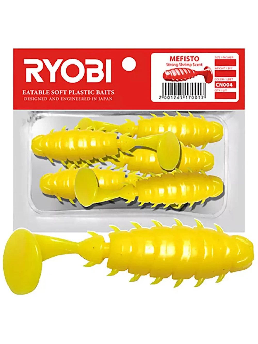 Мягкая силиконовая приманка риппер Ryobi MEFISTO