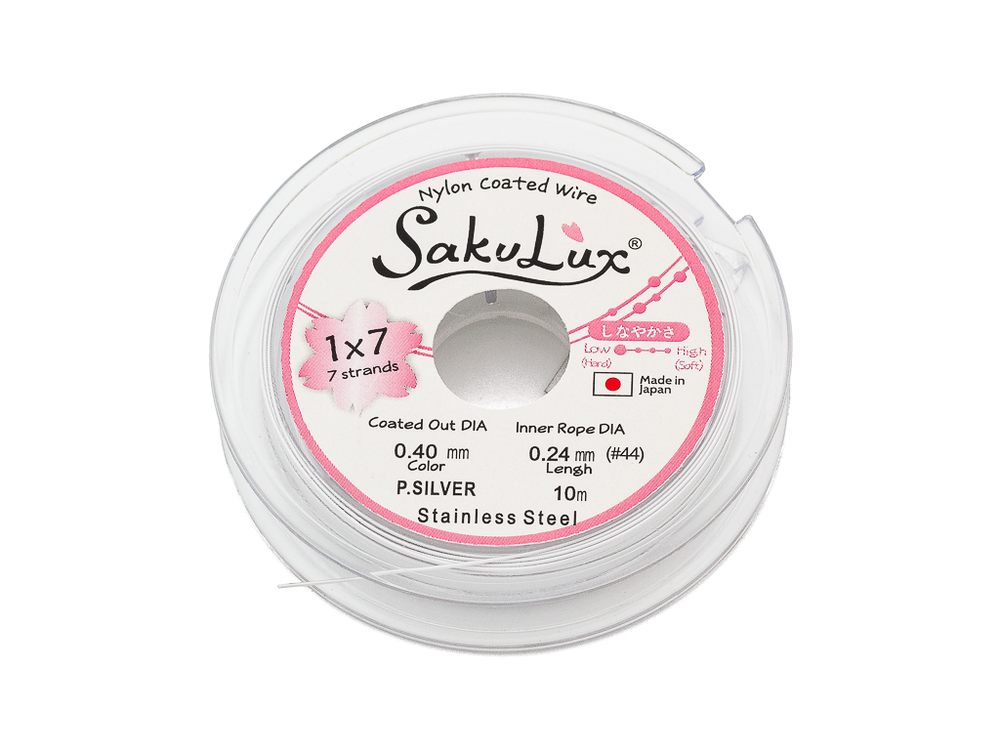 Тросик ювелирный 0,40мм, P.Silver &quot;SakuLux&quot;