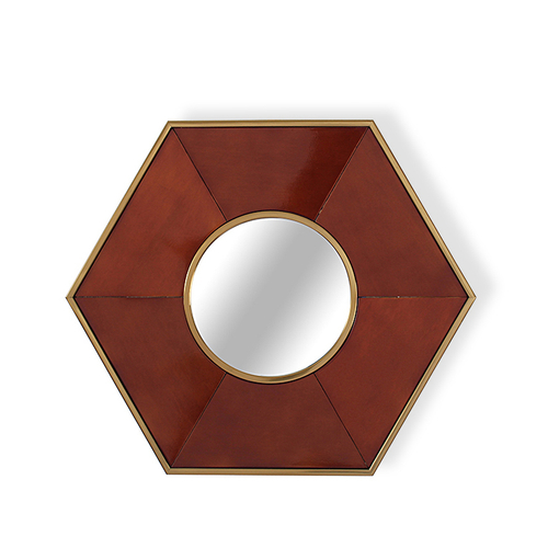 Зеркало дизайнерское Rhombus   (коричневый) by Light Room