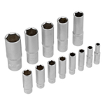 Набор инструментов 1/2", 1/4", CrV, 12 гранные головки, пластиковый кейс, 109 предмета Stels