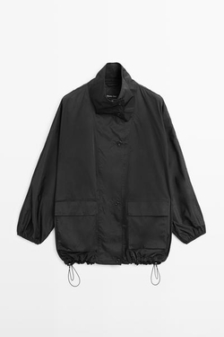 Massimo Dutti Бомбер с карманами, синий