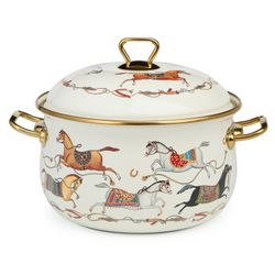 КАСТРЮЛЯ LEFARD ЭМАЛИРОВАННАЯ С КРЫШКОЙ, СЕРИЯ PASSAGE, 4,8Л, ДИА.22СМ ПОДХОДИТ ДЛЯ ИНДУК.ПЛИТ