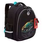 Ранец GRIZZLY анатомическая спинка, c бейджем, для мальчиков, "THE COOLEST", 36х28х20 см, RAz-587-9/1