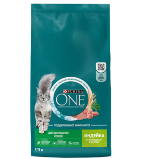 Purina One Adult Cat Индейка 1кг. развес