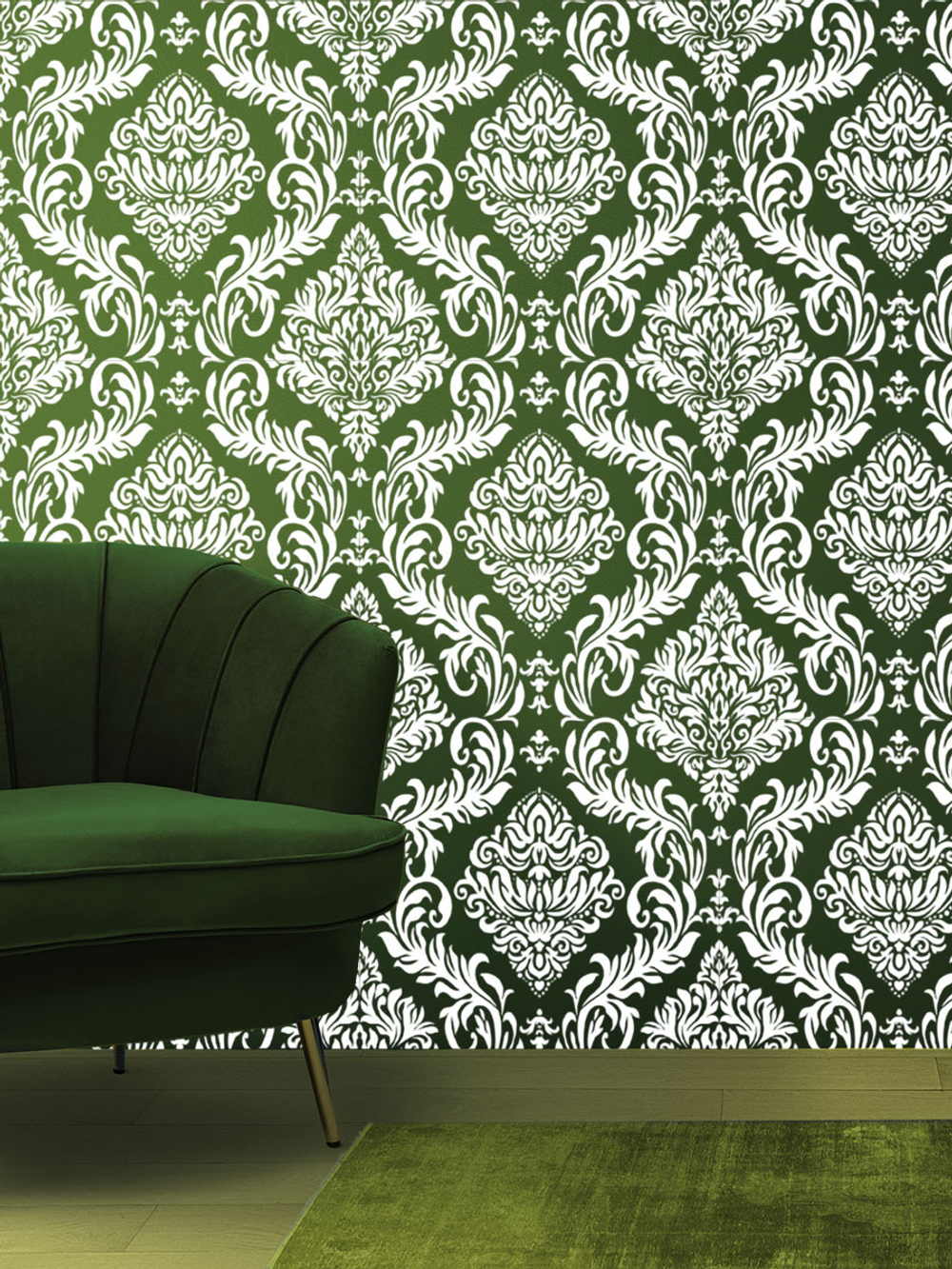 Трафарет для стен из пластика многоразовый 003