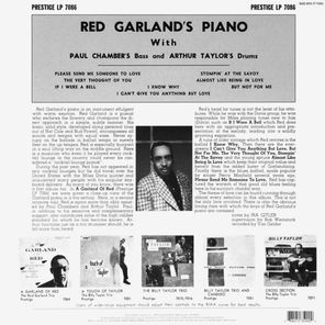 Red Garland With Paul Chambers And Art Taylor / Red Garland's Piano (LP)