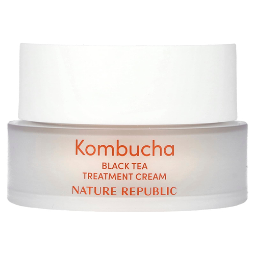 Nature Republic, черный чай комбуча, лечебный крем, 70%, 50 мл (1,69 жидк. унции)