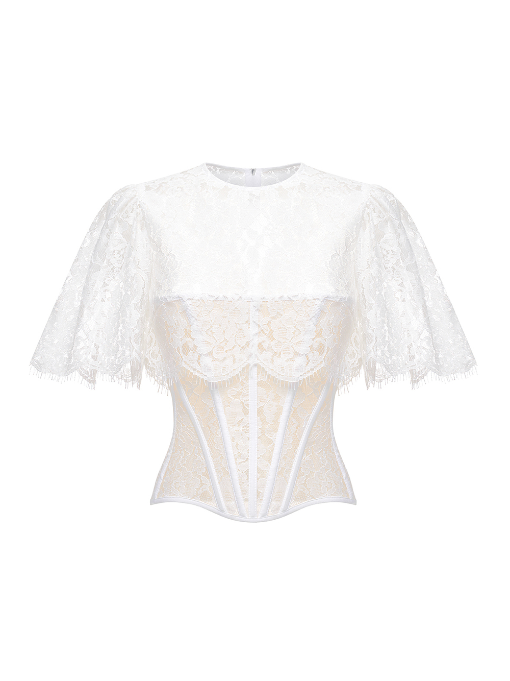 Топ корсетного типа из кружева