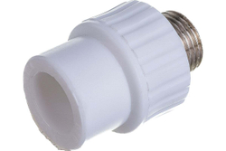 Муфта комбинированная PPR нар. р. 20х1/2, белый, РТП (10662)