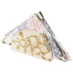 Сувенир Салфетница Орхидея Мильтония Айвори