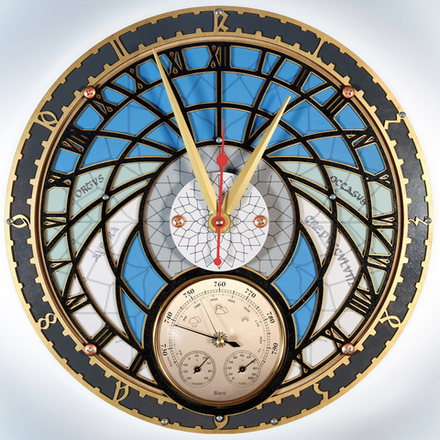 Часы настенные с метеостанцией Башня Волшебника Метео