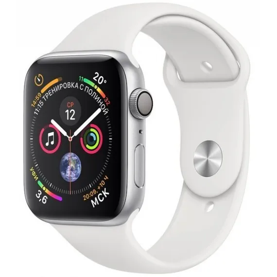 Apple Watch Series 4 Aluminium 44мм, сильвер
