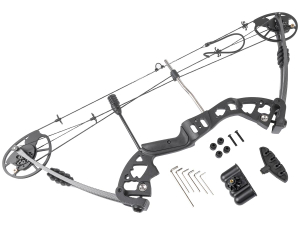 Лук блочный Stinger Comanche, 30-60 lbs/13,6-27,2 кг, алюминий, карбон (SG-BOW-M-60-BLK)