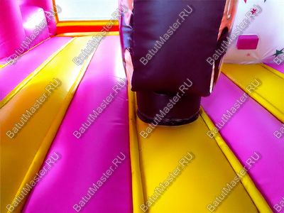 Коммерческий надувной батут "Мороженое розовое" 6*4*2,8 м