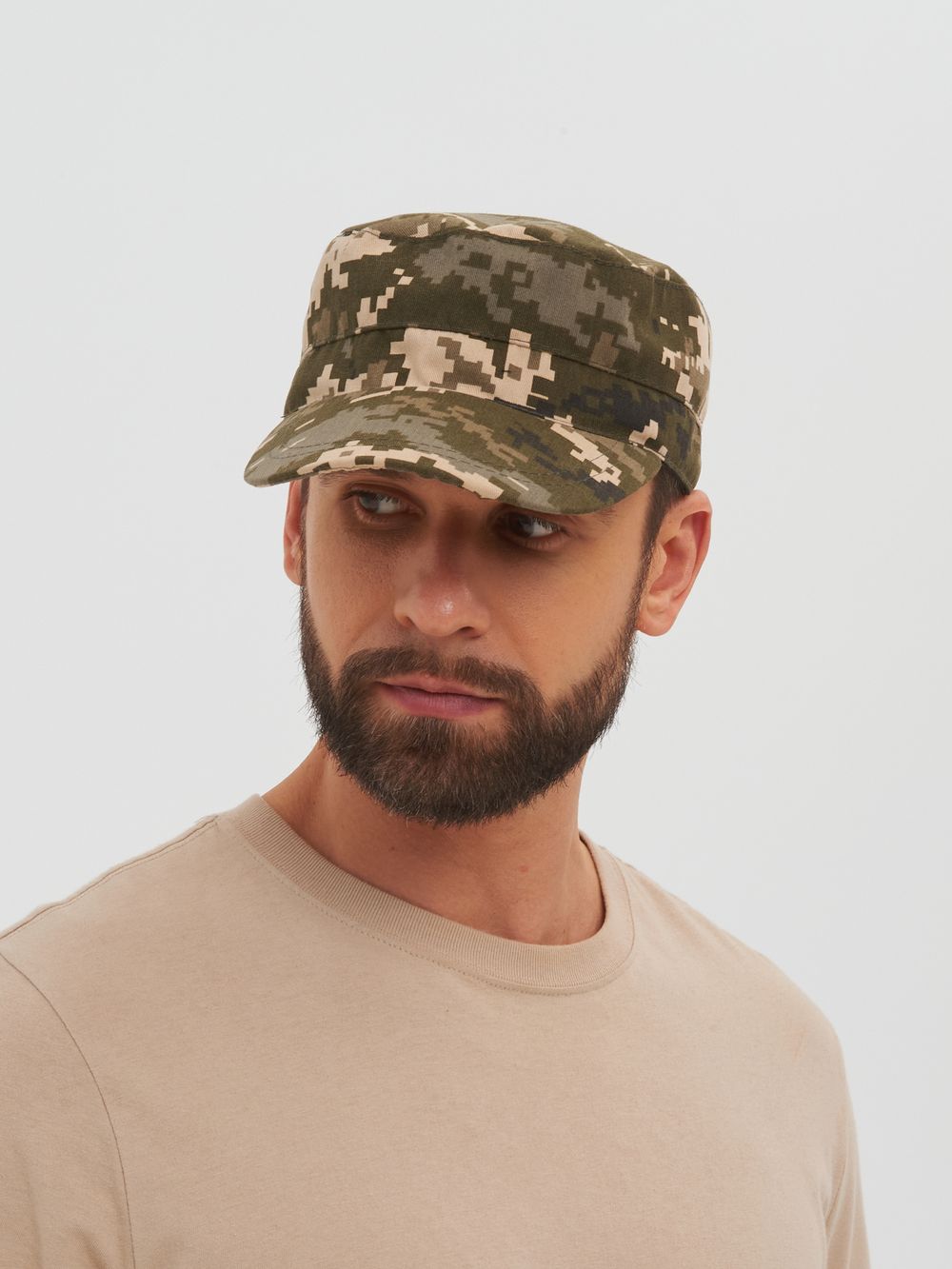 Кепи Охотника летнее ткань Смесовая цвет Светлый пиксель (128/2)